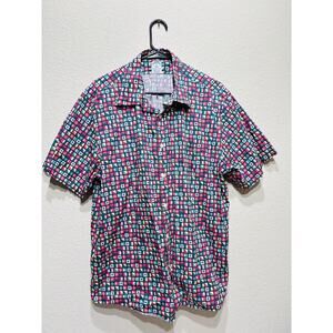 Brooks Brothers Nautical Signal Flag Short Sleeve Button Down Shirt Extra Large